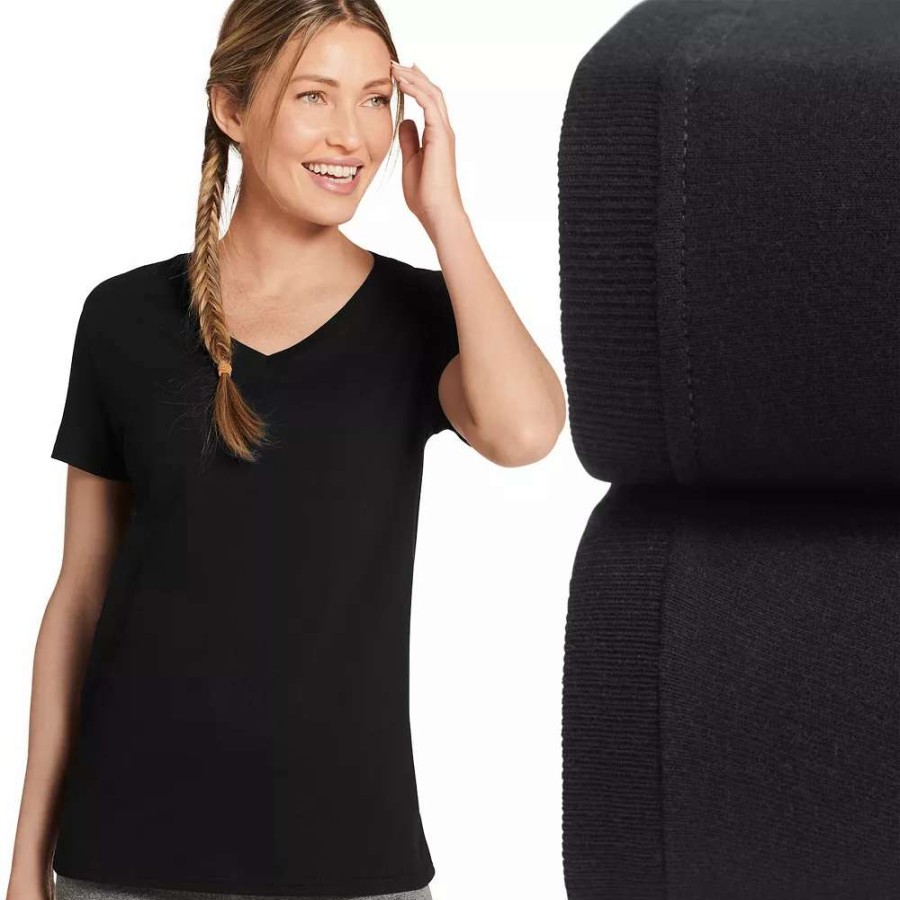 Tops * | Women'S Jockey 2-Pack Cotton V-Neck Tee Set 3702