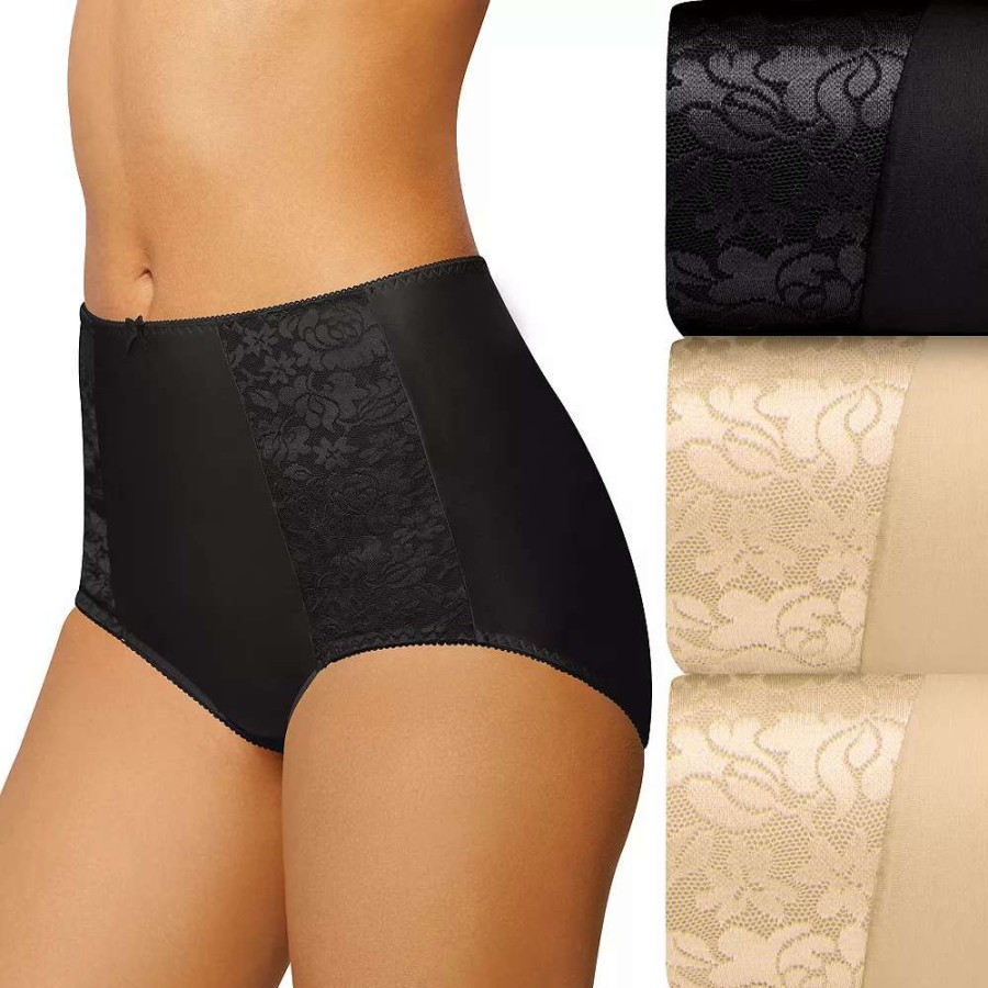 Panties * | Women'S Bali 3-Pack Double Support Brief Panty Set Dfdbb3