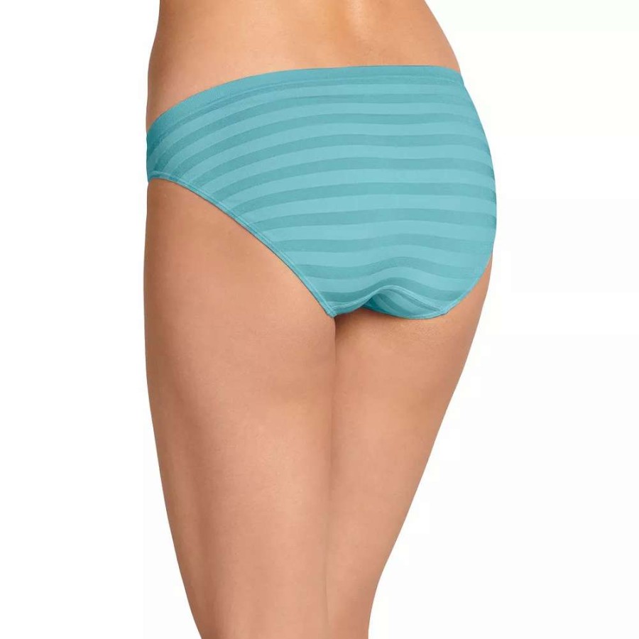 Panties * | Women'S Jockey Comfies Striped Bikini Panty 1305