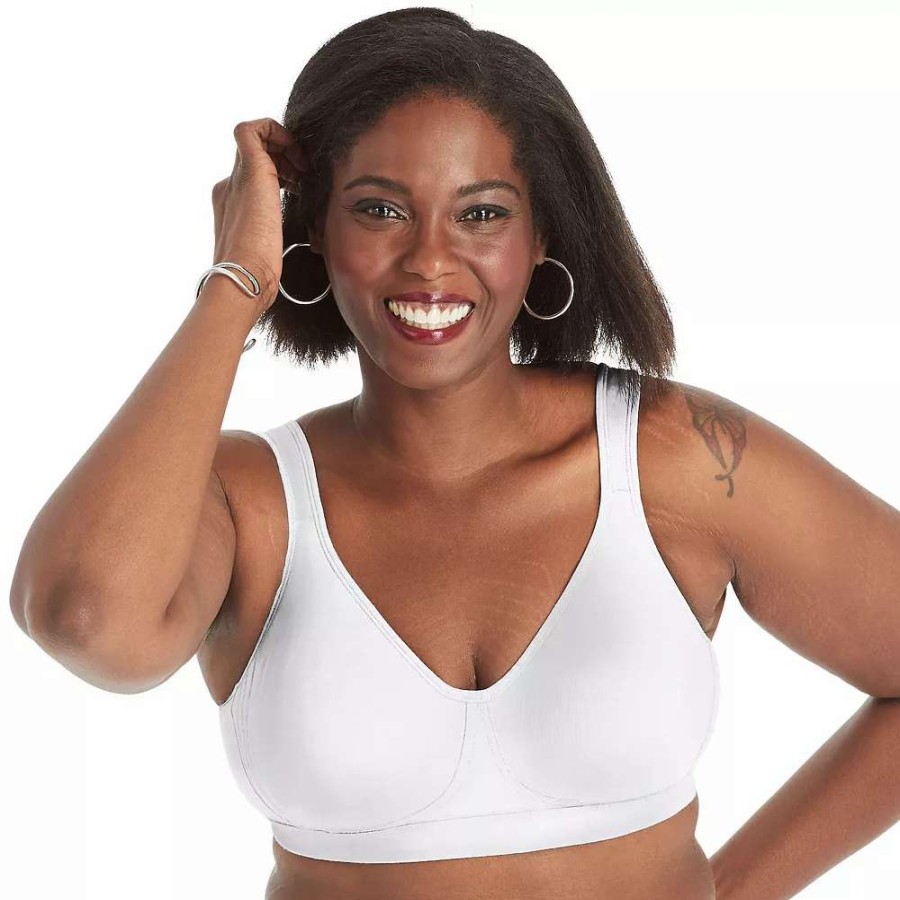 Bras * | Women'S Playtex 18 Hour Ultimate Lift & Support Wireless Full Figure Cotton Bra Us474C