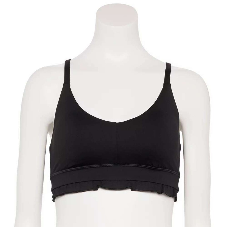 Bras * | Tek Gear Twist Back Ruffle Bra