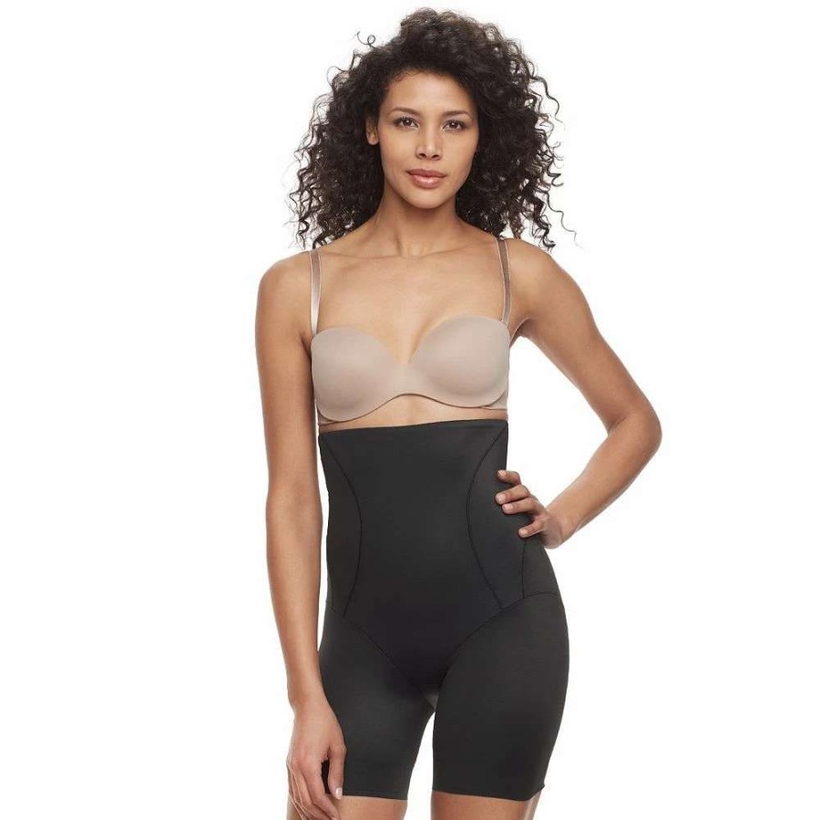 Bottoms * | Naomi & Nicole Shapewear Women'S Inside Magic Hi Waist Thigh Slimmer 7929