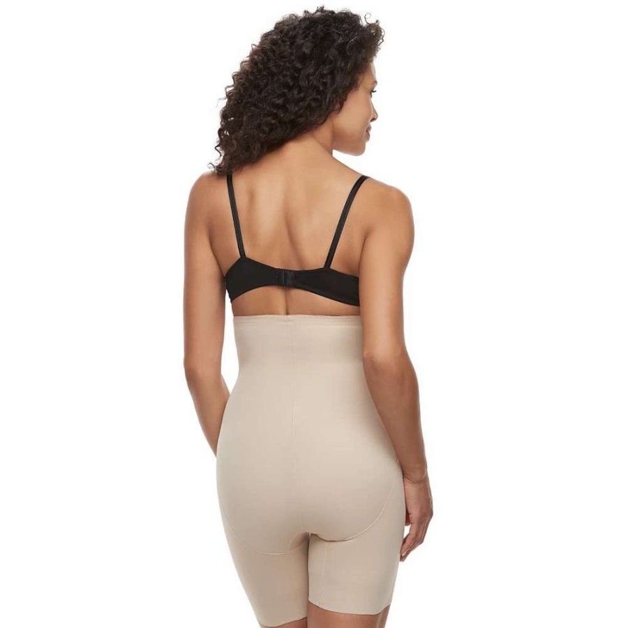 Bottoms * | Naomi & Nicole Shapewear Women'S Inside Magic Hi Waist Thigh Slimmer 7929