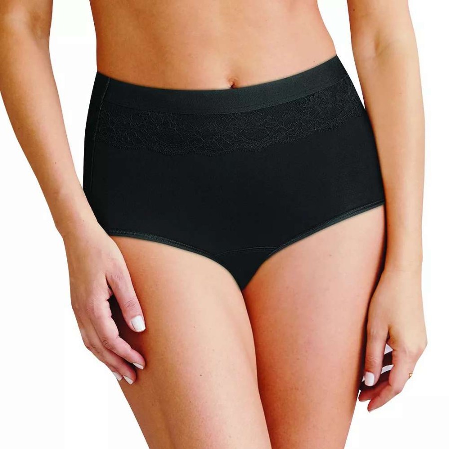 Panties * | Women'S Bali Beautifully Confident Brief With Leak Protection Liner Dfllb1