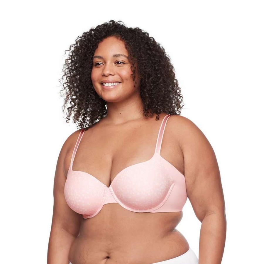 Bras * | Warners No Side Effects Seamless Underarm-Smoothing Comfort Underwire Lightly Lined T-Shirt Bra Ra3061A